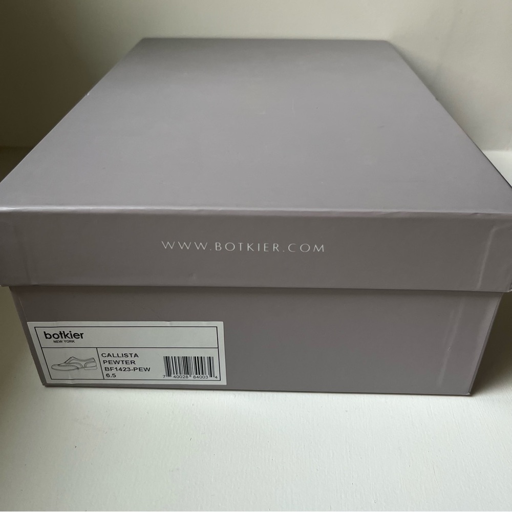 Botkier Callista Oxford Shoes in Metallic Pewter - Picture 10 of 10